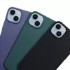 Capa OEM para Honor X6c azul mate com revestimento traseiro em silicone