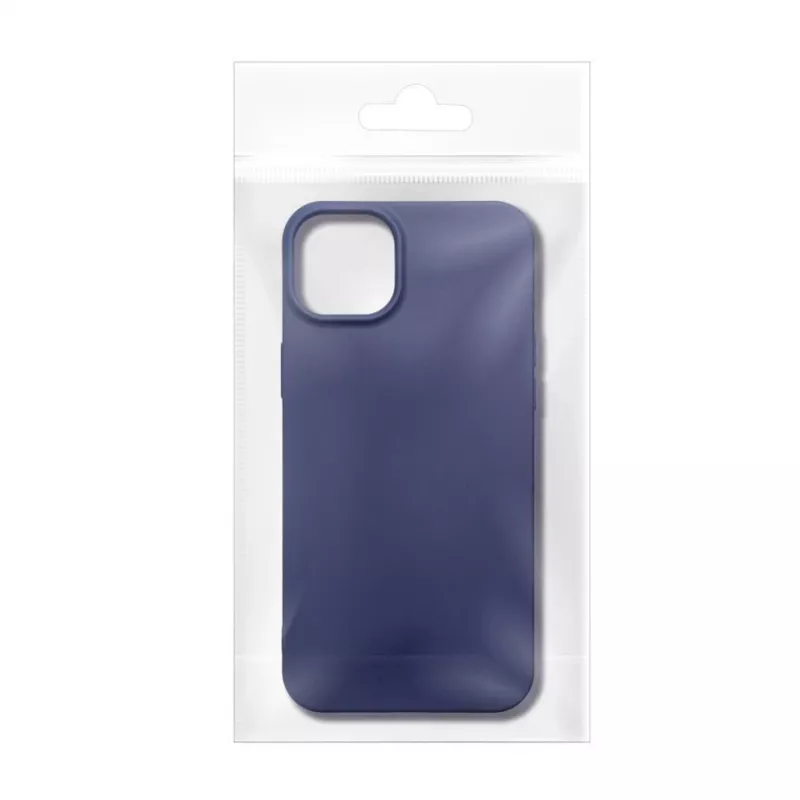 Capa OEM para Honor X6c azul mate com revestimento traseiro em silicone