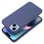 Capa OEM para Honor X6c azul mate com revestimento traseiro em silicone
