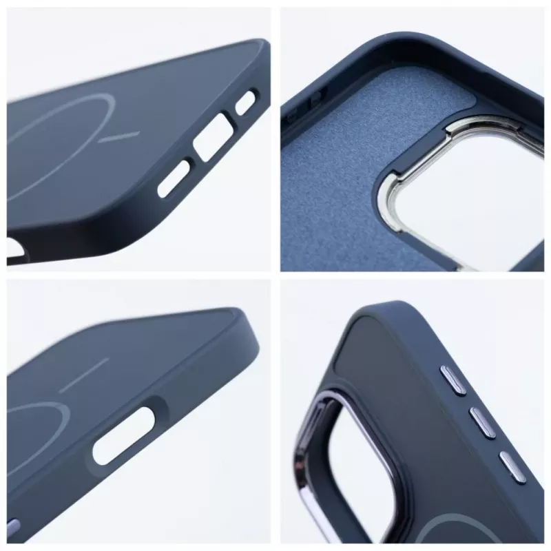 Capa OEM para iPhone 13 Mini Frame Mag Cover compatível com MagSafe Navy Blue