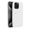 Capa OEM para iPhone 15 Pro Max com porta-cartões branca