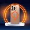 Capa OEM para iPhone 15 Pro Max Simply compatível com MagSafe titânio-deserto