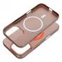 Capa OEM para iPhone 15 Pro Max Simply compatível com MagSafe titânio-deserto