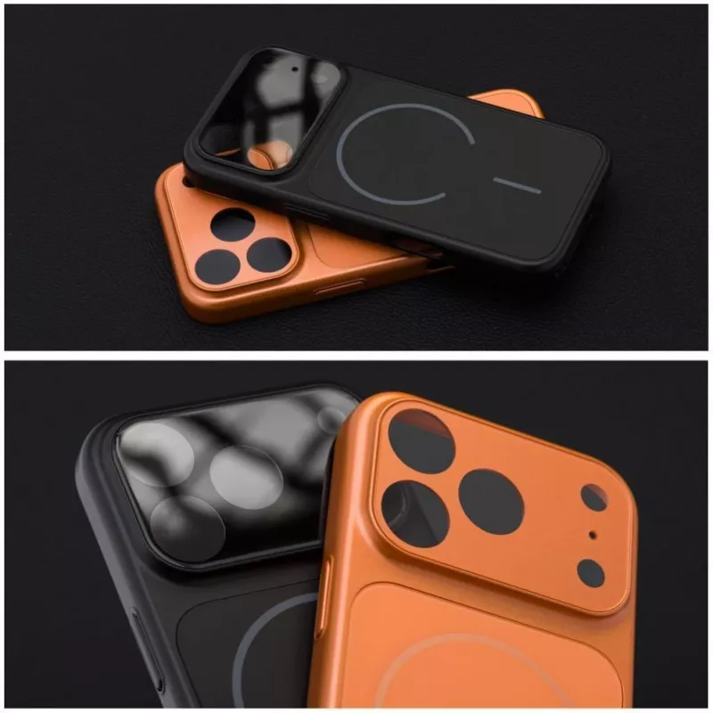 Capa OEM para iPhone 17 AIR Make 17 compatível com MagSafe Laranja
