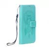 Capa flip OEM Mezzo Book Dreamcatcher verde para Samsung Galaxy S25