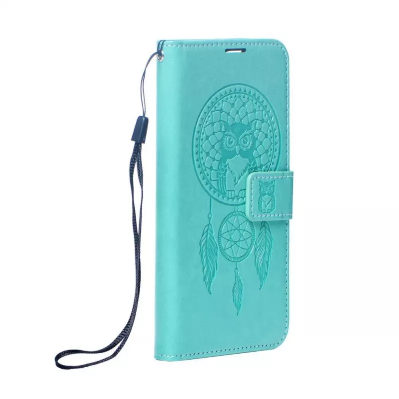Capa flip OEM Mezzo Book Dreamcatcher verde para Samsung Galaxy S25