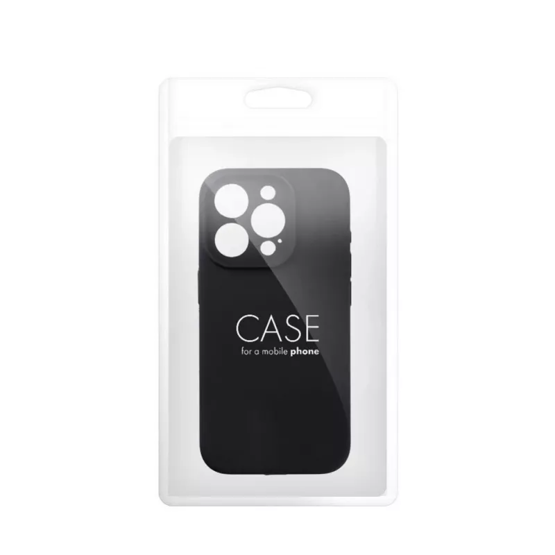 OEM Capa de Silicone 2mm Preta para Apple iPhone 16 Pro Max