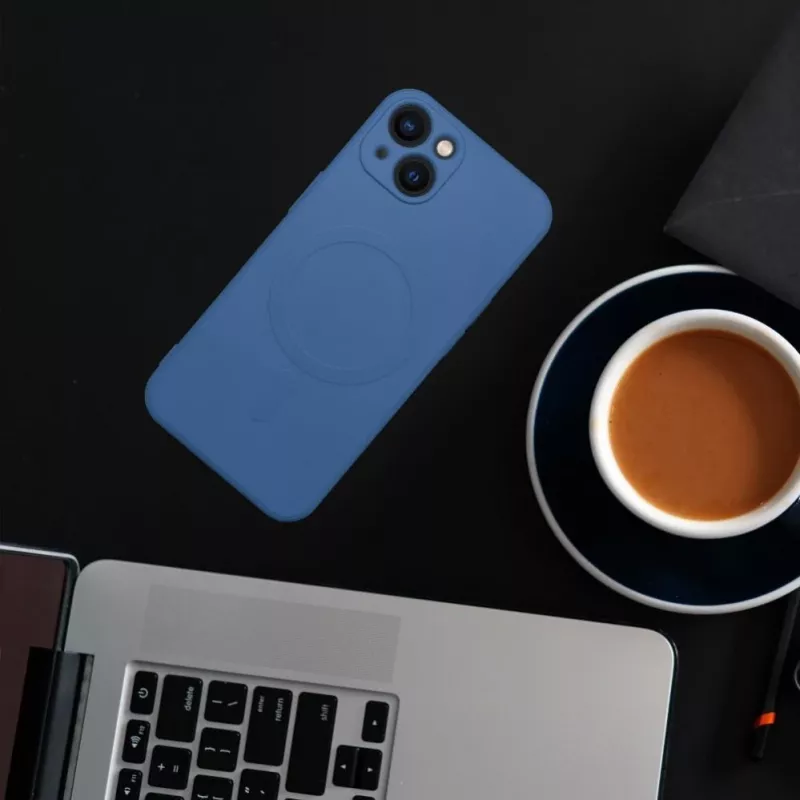 OEM Capa MagSafe de Silicone para Apple iPhone 16 com Proteção de Câmara - Azul