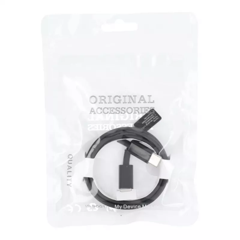 Cabo OEM USB-C para USB-C PD 40W 1m preto