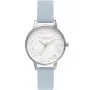 Relógio de mulher Olivia Burton Abstract Floral OB16AR03 30 mm ouro rosa aço inoxidável pele cinzento