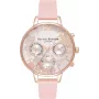 Relógio de mulher Olivia Burton Celestial OB16CGS07 - 34 mm ouro rosa e pele cinzenta
