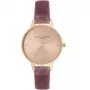 Relógio de quartzo de mulher OLIVIA BURTON Daisy Chain OB16DE03 34mm ouro rosa aço inoxidável malha