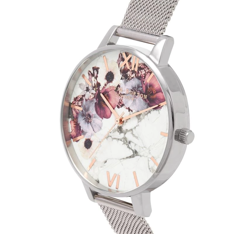 Relógio de mulher OLIVIA BURTON Meant To Bee quartzo OB16MF09 38 mm ouro rosa aço inoxidável malha
