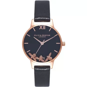 Relógio Olivia Burton mulher OB16CH06 cronógrafo quartzo 30 mm pele cinzenta