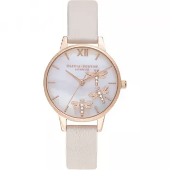 Relógio de mulher Olivia Burton OB16GB01 mostrador com brilho aço inoxidável 30 mm