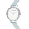 Olivia Burton Relógio de mulher Rainbow Bee OB16RB19 - 34 mm ouro rosa e pele cinzenta