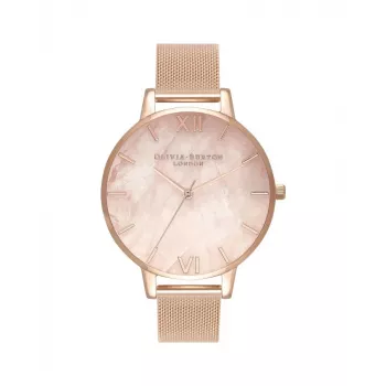 Olivia Burton Relógio mulher Sparkle Butterfly OB16SP01 38mm pele cinzenta