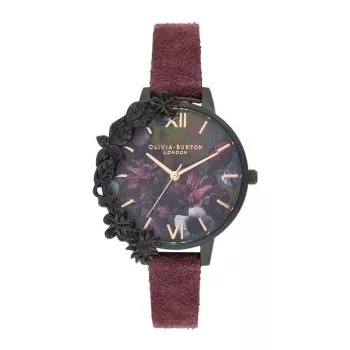OLIVIA BURTON Relógio de mulher OB16AD44 Bracelete em pele cinzento 34 mm