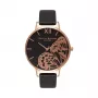Olivia Burton relógio de senhora OB16AM97 38mm bracelete de malha milanesa de aço inoxidável prateada