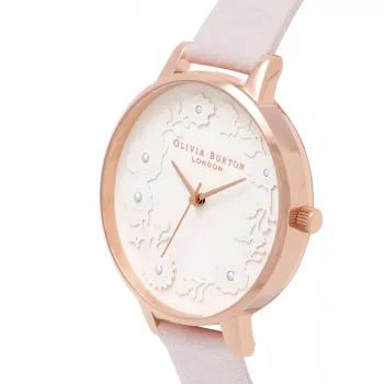 Relógio de mulher Olivia Burton OB16AR01 30mm ouro rosa aço inoxidável malha