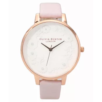 Relógio de mulher Olivia Burton OB16AR01 30mm ouro rosa aço inoxidável malha