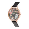 Relógio para mulher OLIVIA BURTON OB16BF31 38mm aço inoxidável tom ouro rosa pele cinzenta