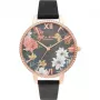 Relógio para mulher OLIVIA BURTON OB16BF31 38mm aço inoxidável tom ouro rosa pele cinzenta