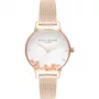 Relógio de mulher Olivia Burton OB16CH01 30mm aço inoxidável pele cinzento