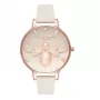 Relógio de mulher OLIVIA BURTON OB16GB10 34 mm com mostrador cinzento brilhante e bracelete de pele
