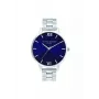 Relógio de mulher Olivia Burton OB16SH02 40 mm caixa em aço inoxidável tom ouro rosa bracelete de pele cinzento