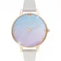 Relógio de mulher OLIVIA BURTON OB16US47 38 mm ouro rosa pele cinzento