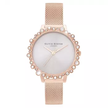 Olivia Burton relógio de mulher OB16US50 30mm ouro rosa aço inoxidável
