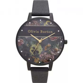 Relógio de mulher OLIVIA BURTON OB16VS05 38 mm caixa em aço inoxidável mostrador branco bracelete em pele cinzento