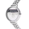 Olivia Burton relógio de senhora OB16VS07 (34 mm) – caixa de aço inoxidável em tom de ouro rosa, bracelete de pele cinzenta