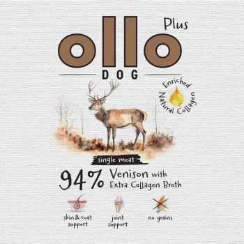 OLLO Plus Collagen Mono Deer comida húmida para cão 800g