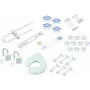 Kit de início Olympia BS 877 segurança para bebés sistema de alarme sem fios com marcador GSM, 868 MHz, sirene 100 dB, 2 contactos de porta/janela, detetor de movimento, comando à distância