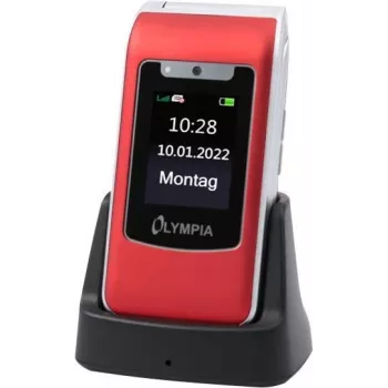 Olympia Style Duo 4G 2298 Telemóvel de teclas, 48 MB RAM, vermelho