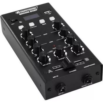 Mini-misturadora OMNITRONIC GNOME-202P preta 10006885