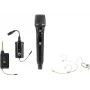 Conjunto OMNITRONIC FAS TWO + microfone dinâmico sem fios + bodypack + headset 660-690MHz (20000970)
