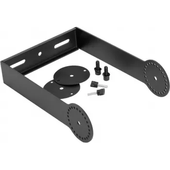 OMNITRONIC suporte articulado para altifalantes PAS-208/208A MK4, montagem em parede/teto, aço, preto, 15 kg de carga 11039571