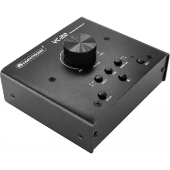 OMNITRONIC VC-22 Controlador de volume ativo, estéreo, montagem na parede, branco 10355797