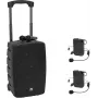 OMNITRONIC WAMS-10BT2 MK2 Sistema PA portátil com 2 emissores de bolso UHF e microfones headset (20001024)