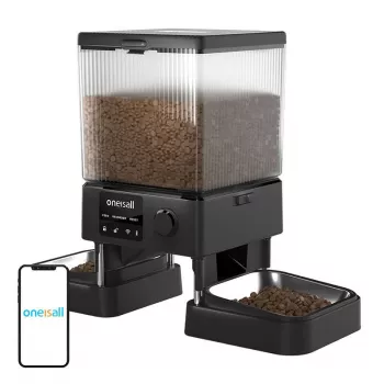 ONEISALL alimentador automático duplo para animais WiFi PFD-002 Pro