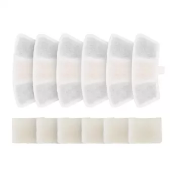 Oneisall PW04 filtro de substituição para fonte de água para animais de estimação (pack de 6) - filtração tripla, carvão ativado e resina de troca iónica
