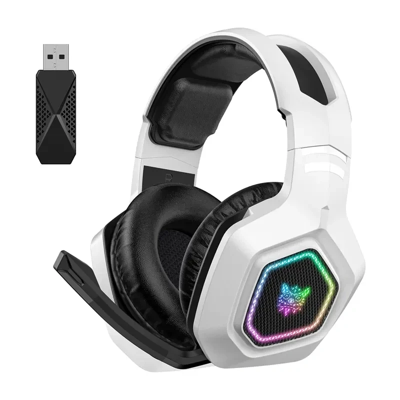 ONIKUMA B100 headset gaming com fios com microfone, branco