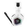 ONIKUMA B100 headset gaming com fios com microfone, branco