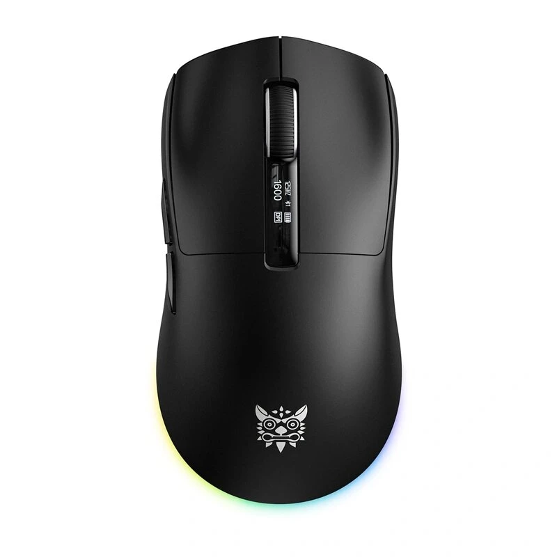 ONIKUMA DM07 rato gaming RGB, com fio/sem fios 2,4G, PAW3311, 24000 DPI, 1000 Hz, 500 mAh, preto