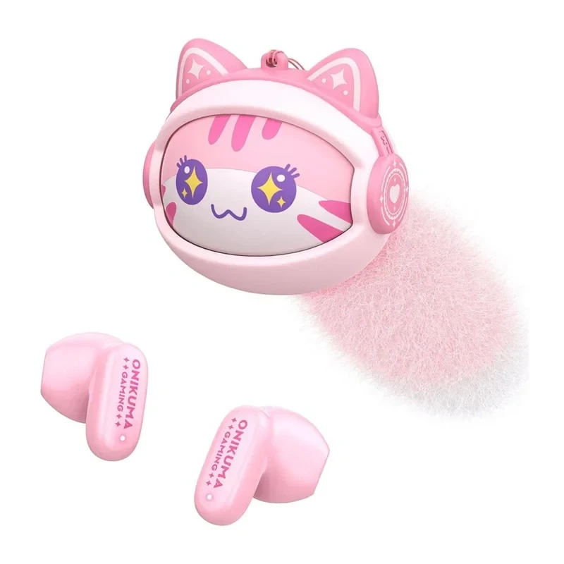 Auscultadores Bluetooth TWS ONIKUMA TX603 rosa