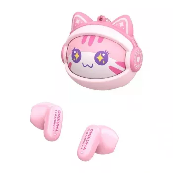 Auscultadores Bluetooth TWS ONIKUMA TX603 rosa