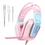 ONIKUMA X13 auscultadores gaming rosa